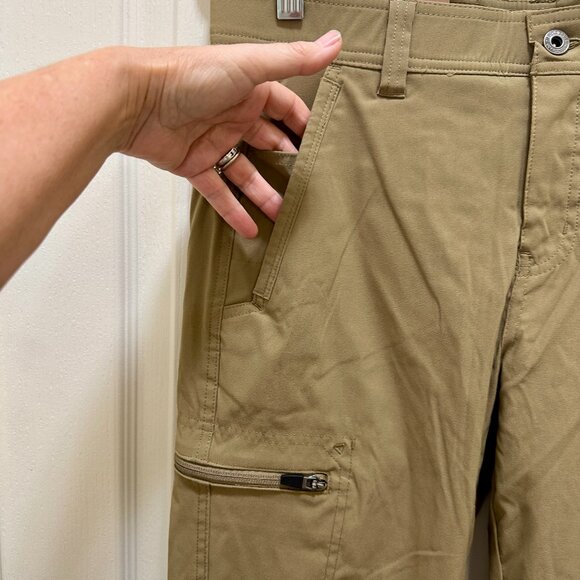 Eddie Bauer Men's Rainier Fleece Lined Pant Size 30X30 Tan Stretch Fit (NEW) - Picture 5 of 16